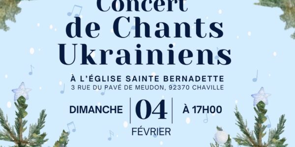 Concert de chants ukrainiens – 4 février 2024